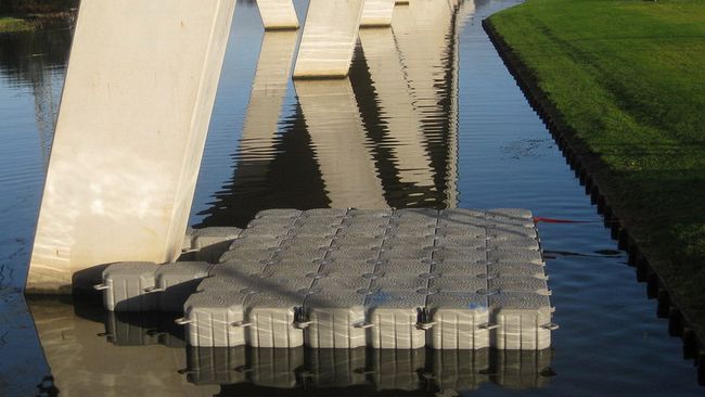Werkponton voor inspectie van betonconstructie